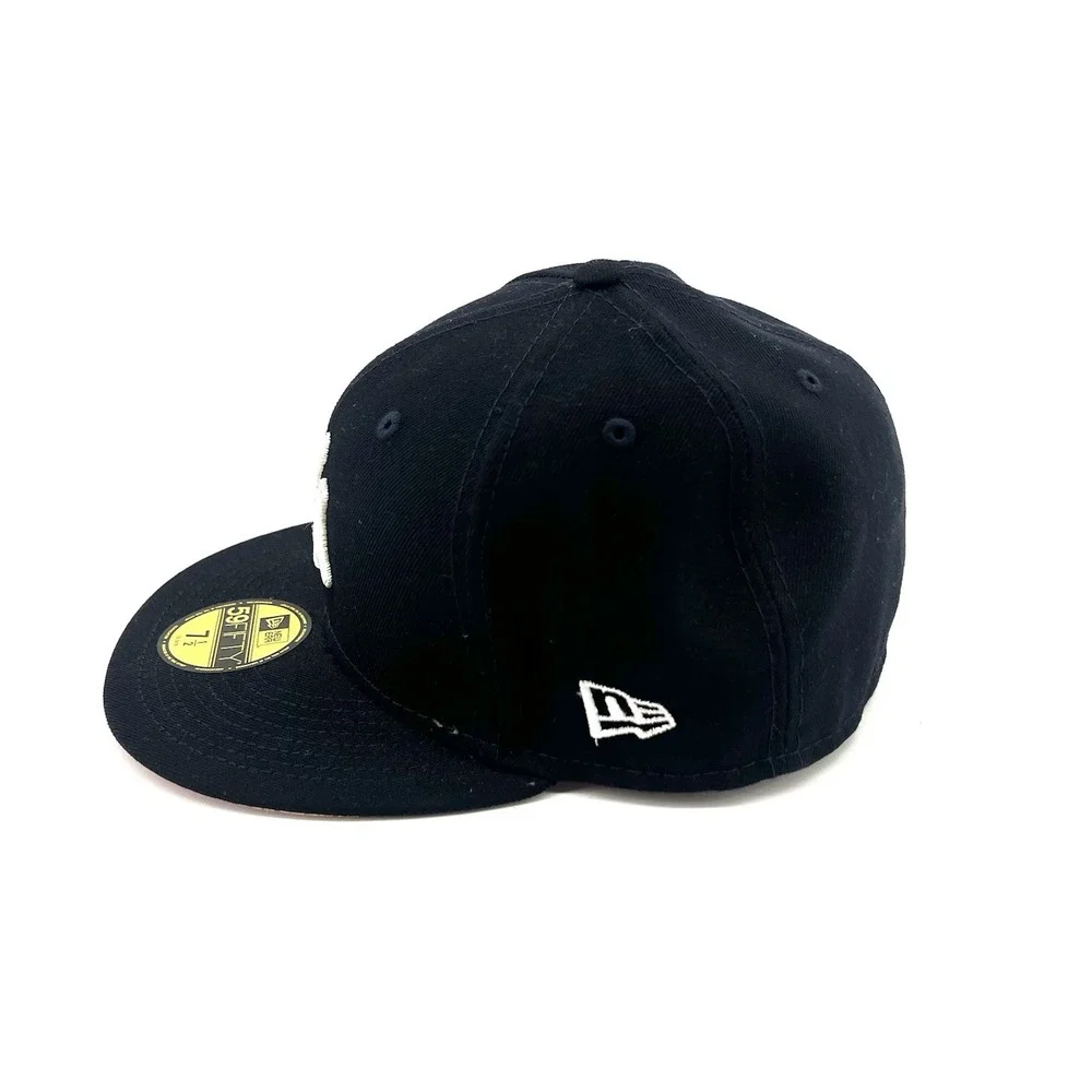New Era 59FIFTY New York Yankees Fitted Hat 7 1/2 Pink UV World Series Patch MLB